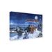 The Holiday Aisle® The Macneil Studio "Midnight Meeting" Canvas Art Metal in Blue | 22 H x 32 W x 2 D in | Wayfair 5E8A501B585A45EAAA83CF485B87E0AF