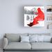 Loon Peak® The Macneil Studio "Chickadees" Canvas Art Canvas, Wood in Red/White | 24 H x 16 W x 2 D in | Wayfair 9ECF941E768C44C980B0AA7EB6557ABA