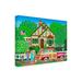 Red Barrel Studio® The Gardeners Cottage by Mark Frost - Wrapped Canvas Graphic Art Canvas in Blue/Brown/Green | 14 H x 19 W x 2 D in | Wayfair