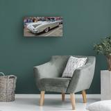 Latitude Run® Vintage Car 16 by Martin Fine Photography - Wrapped Canvas Graphic Art Canvas, Wood in White | 24 H x 47 W x 2 D in | Wayfair