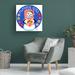 Trinx Snow Lady Flower by Mark Frost - Wrapped Canvas Graphic Art Canvas in Blue/Red/White | 14 H x 14 W x 2 D in | Wayfair