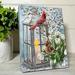 Red Barrel Studio® Mini Lighted Easel Back Canvas 8x6 - Sweet Cardinals | 8 H x 6 W x 1 D in | Wayfair D64921D30FA84A25B1FC85A7816016A7