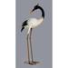 Bayou Breeze Monegro Metal Heron Garden Statue Metal in Black/White | 28.5 H x 13 W x 7.5 D in | Wayfair A48F383C9CB24F689D2E44FB735070F7