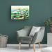 Rosalind Wheeler Melissa Wang "Spring Village I" Canvas Art Canvas, Wood in Blue/Brown/Green | 14 H x 19 W x 2 D in | Wayfair