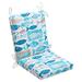 Rosecliff Heights Indoor/Outdoor Seat/Back Cushion Polyester in Blue | 3 H x 18 W x 36.5 D in | Wayfair F150FB669F4C4000BA9FDA109E75528E