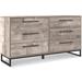 Sand & Stable™ Manuel 6 Drawer Double Dresser Wood/Metal in Brown | 29.02 H x 52.72 W x 15.83 D in | Wayfair DD5BFC4A930A43B894E22DBFF94DF7C7