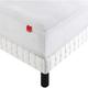 Protège matelas Epeda coton doux et absorbant anti-acariens 80x200 - Blanc