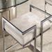 Tanner Velvet Upholstered Chrome Finish Metal Barstool (Set of 2) by iNSPIRE Q Bold