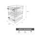 TUHOME 15" 3 Tier Bottle Rack Cabinet Basket PullOut Soft Close X1 UN - N/A