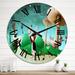 Designart 'White Rabbit Alice In Wonderland II' Children's Art wall clock