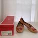 Coach Shoes | Coach Size 9 Malika Soft Calf Flats In Light Tan With Bright Coral Trim | Color: Tan | Size: 9