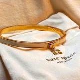 Kate Spade Jewelry | Kate Spade New York Enamel Bangle | Color: Cream/Gold | Size: Os