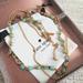 Kate Spade Jewelry | Kate Spade Mint Seastone Layered Necklace | Color: Gold/Green | Size: Os