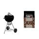 Weber 13101004 Holzkohlegrill Original Kettle E-4710, 47 cm, schwarz & 17612 Anzündwürfel braun, ohne Zusatzstoffe, 48 Stück