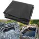 DYXJB Rubber Pond Liner 5m X 4m Black Leather HDPE Impermeable Reinforcement Raised Pond for Gardens, Ponds, Fountains Pond Underlay Liner (Color : Black, Size : 1.5x4m)