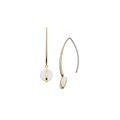 Skagen Earrings for Women Sea Glass, Length: 44.2mm, Width: 15.4mm, Height: 3.1mm Gold Stainless Steel Earrings, SKJ1574710