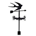 YDHNB Metal Weathervane Iron Art Swallow Weather Vane Rotating Wind Vane Wind Direction Indicator, Roof Decoration Accessories for Outdoor Garden Paddock Roof