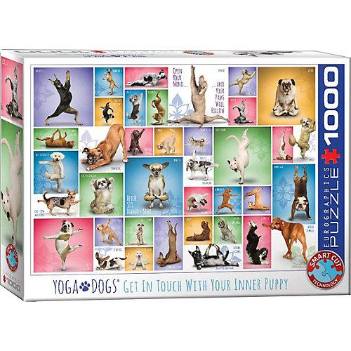 Puzzle 1000 Teile-Yoga Hunde