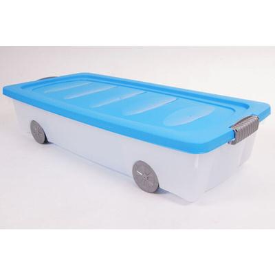 Spetebo - Unterbettkommode mit Rollen und Klappdeckel - 40 Liter - in bunten Farben Image
