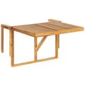 Table pliable 2 personnes en acacia bois clair