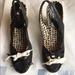 Coach Shoes | Coach Sling Backblack And White Fabric Body With Leather Accent | Color: Black/White | Size: 9.5