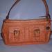 Dooney & Bourke Bags | Dooney & Bourke Ostrich Leather Shoulderbag Orange | Color: Orange | Size: Os