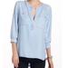 Anthropologie Tops | Cloth & Stone Chambray Shirt | Color: Blue | Size: M