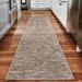 90 x 27 x 0.4 in Area Rug - DBK Addison Villager Active Solid Brown Rug Viscose/Wool | 90 H x 27 W x 0.4 D in | Wayfair DBKAVL31BR2X8