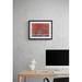 Made & Curated #82 By Hratch Isirelian Paper in Red | 17.25 H x 21.25 W x 0.88 D in | Wayfair 67019_Matted Paper_16 x 20