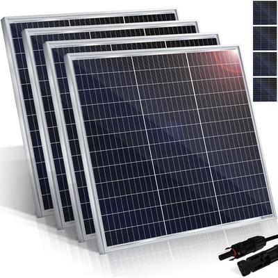 KESSER® Solarpanel Monokristallin, Solarmodul, Solarpanel - 18 V für 12 V Batterien, Photovoltaik