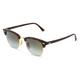 Ray-Ban RB 3016 CLUBMASTER Unisex-Sonnenbrille Vollrand Browline Acetat-Gestell, braun