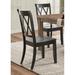 Casual Black Finish Chairs Set of 2