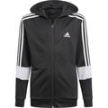 adidas Kinder 3-Streifen AEROREADY Primeblue Kapuzenjacke, Größe 176 in Schwarz