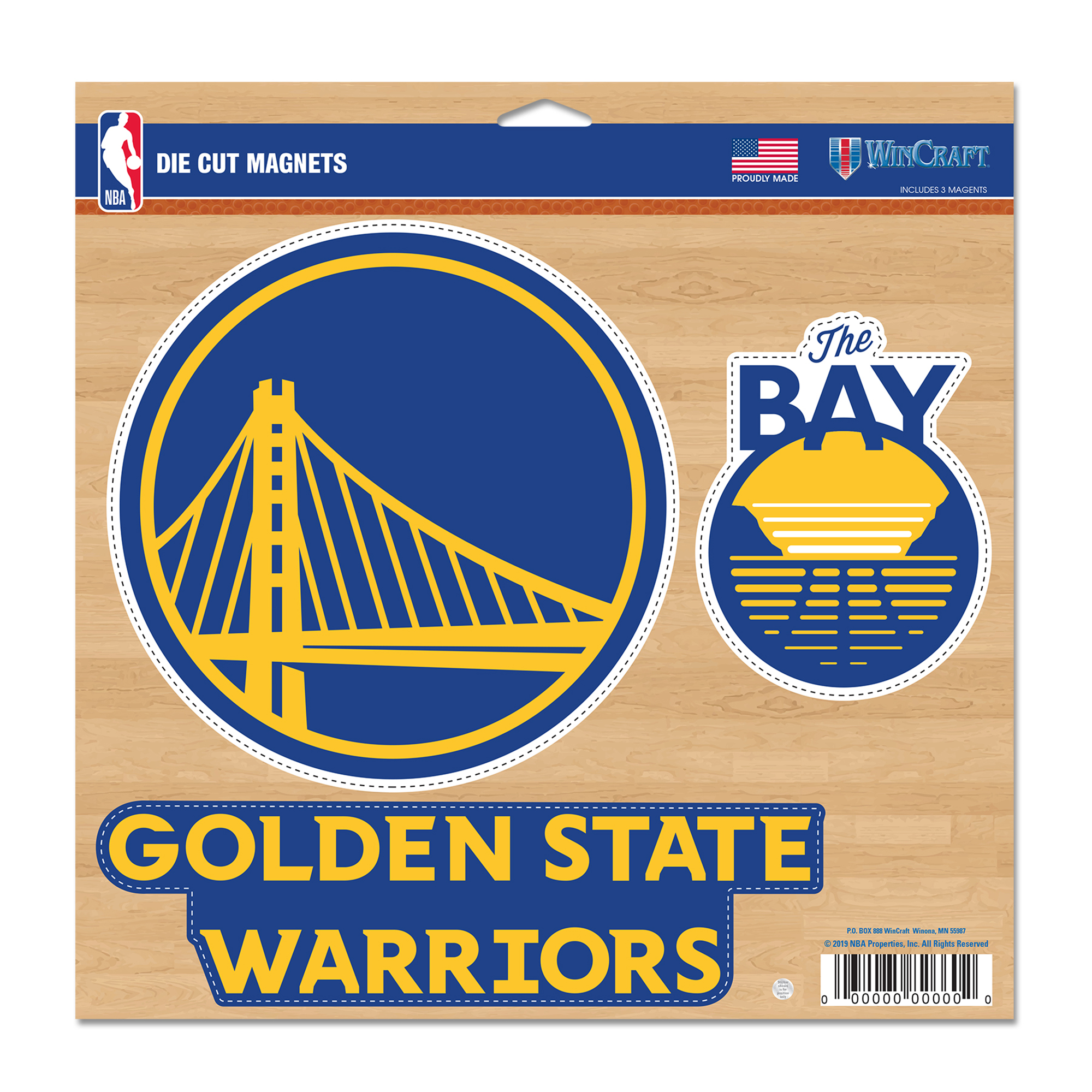 Golden State Warriors Magnetset – 11 x 11 Zoll Image