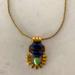 J. Crew Jewelry | Jcrew Gold Pendant Necklace. | Color: Gray/Green | Size: Os