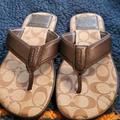 Coach Shoes | Coach Sandals | Color: Brown/Tan | Size: 7