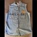 Disney Jackets & Coats | Disney Winnie The Pooh Denim Jean Vest Embroidered Plus Sizem Flowers Piglet | Color: Blue | Size: M