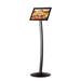 MT Displays Pedestal Curved Sign Holder Aluminum in Black/Gray | 47.72 H x 14.09 W x 14.09 D in | Wayfair UCUMBB0581X9010