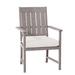 Summer Classics Croquet Patio Dining Armchair w/ Cushions in Gray | 37.75 H x 24.25 W x 25.5 D in | Wayfair 333024+C3106258N