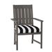 Summer Classics Croquet Patio Dining Armchair w/ Cushions in Gray | 37.75 H x 24.25 W x 25.5 D in | Wayfair 333031+C310440N