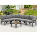 Latitude Run® 7 Piece Sectional Seating Group w/ Cushions Metal in Gray | Outdoor Furniture | Wayfair 4420205062E542C7916AC98976EFD8C1