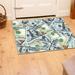 53 x 22 x 0.2 in Kitchen Mat - Ottomanson Machine Washable Non-Slip Rubberback 100 Dollar Bill Kitchen Mat | 53 H x 22 W x 0.2 D in | Wayfair