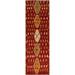 Red Contemporary Moroccan Wool Runner Rug Hand-knotted Hallway Carpet - 2'10" x 9'8"