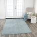 Alora Decor Demure Solid Aqua Hand-tufted Wool Blend Rug