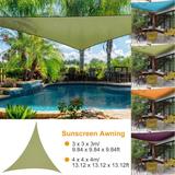 13.12ft Sunshade Patio Cover Shade Canopy Camping Sail Awning Sail Sunscreen Shelter Triangle Cover