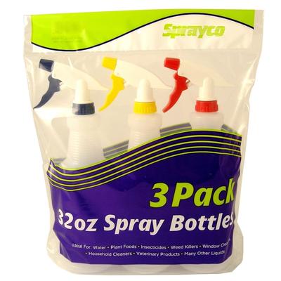 Sprayco 12B-7999 Graduated Trigged Spray Bottles, 32 Oz. Pack/3