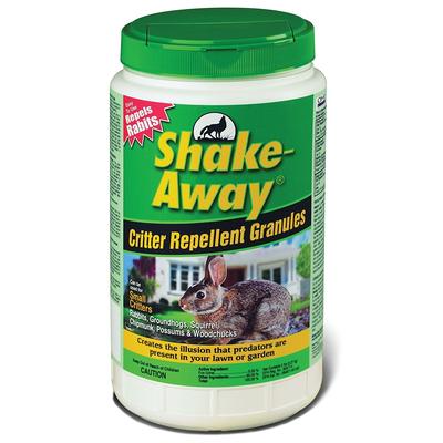 Shake-Away 5006258 Fox Urea Granules Rabbit/Small Critter Repellent, 5 Lb