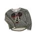 Disney Tops | Disney Sweatshirt Retro Winking Mickey Juniors L 11 Jerry Leigh Top Gray Euc | Color: Gray/Red | Size: L