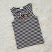 Kate Spade Tops | Kate Spade New York White Black Striped Bow Tank Top Size Xs | Color: Black/White | Size: Xs