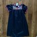 J. Crew Dresses | Jcrew Girls Embroidered Dress . Size Ten. Navy Blue. Never Worn | Color: Blue | Size: 10g